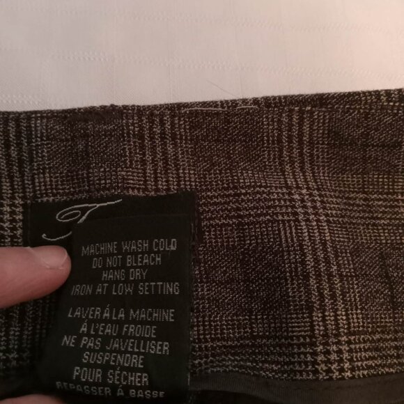 Hippie pants with checks and thin lines in shades of brown and black - Picture 8 of 9